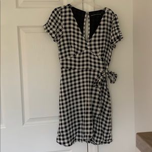Abercrombie&Fitch Black and white gingham dress